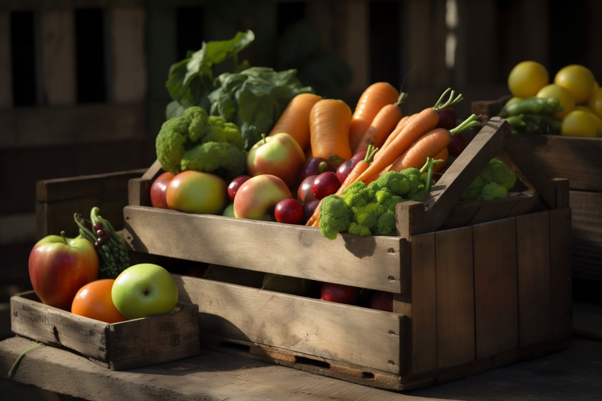 蔬果理貨現場示意圖